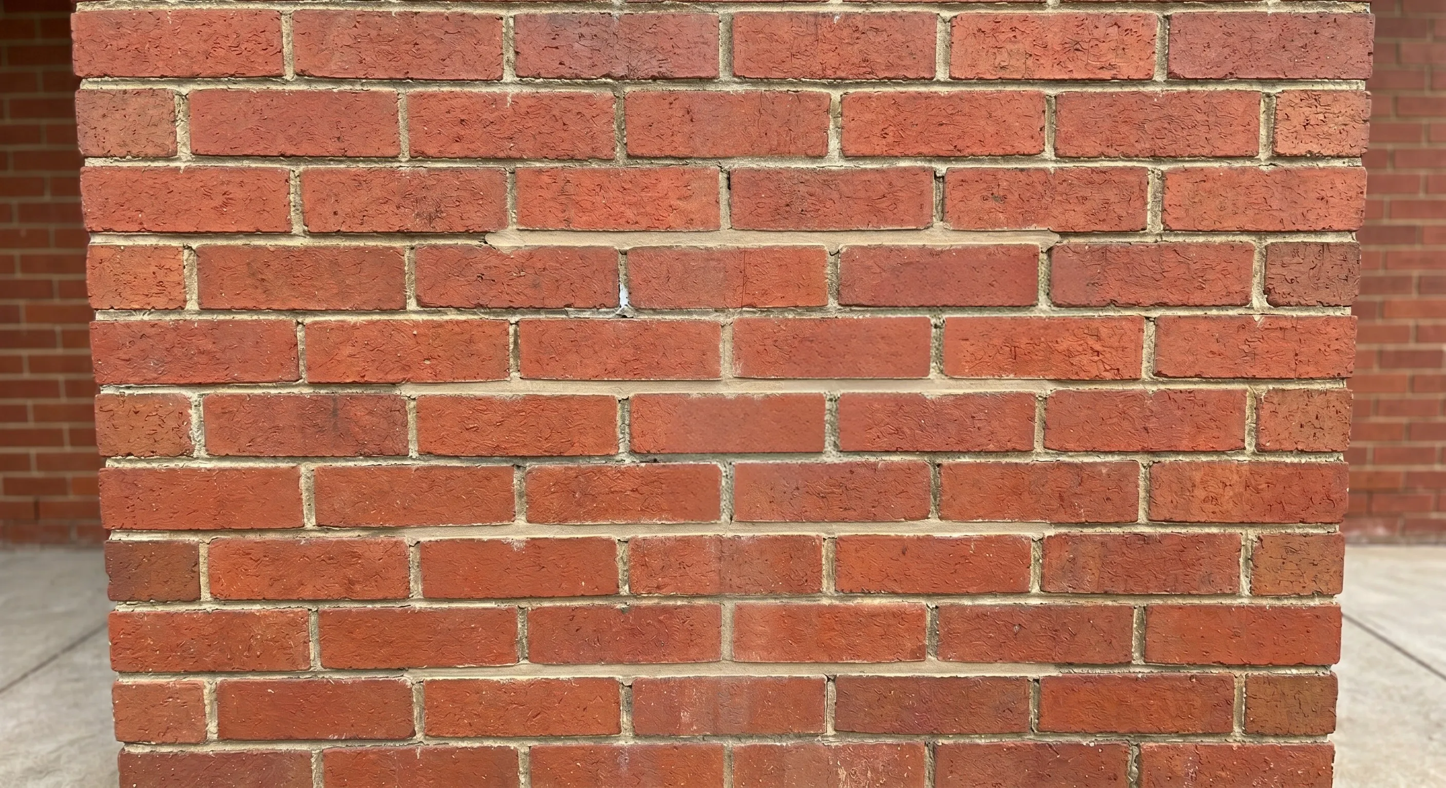 Structural crack repair using helical bar stitching on a Sydney brick wall