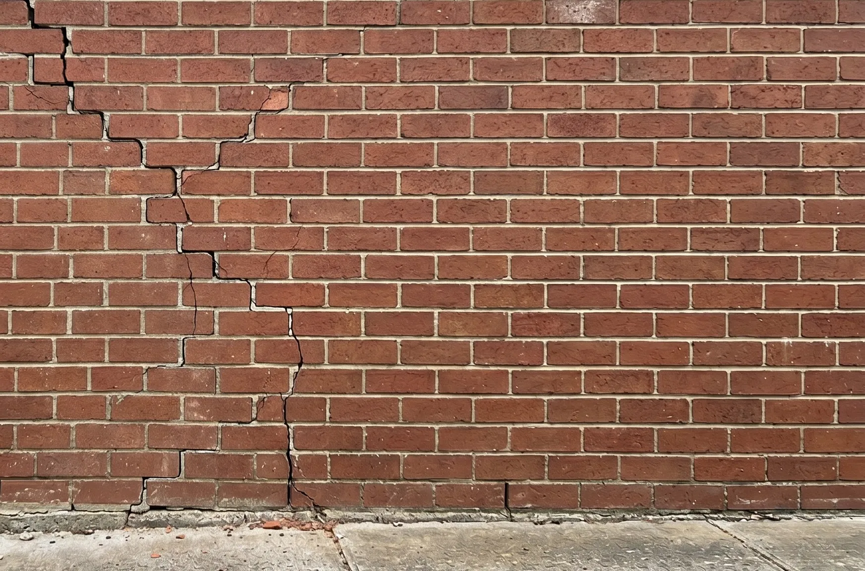 Structural crack repair using helical bar stitching on a Sydney brick wall
