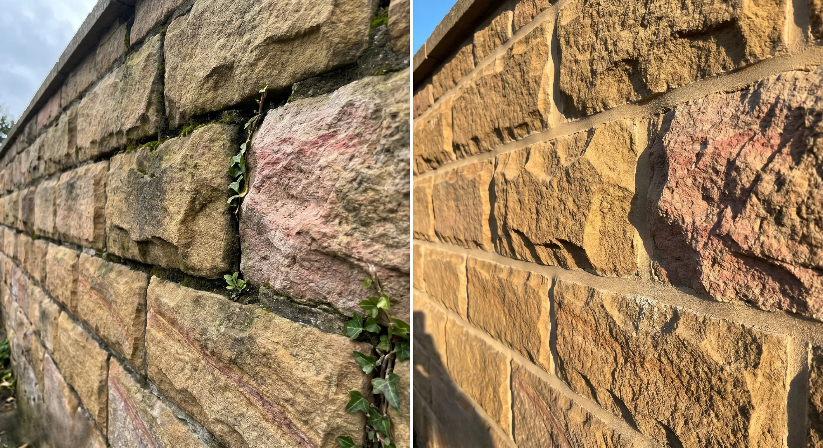 Repointing work on a Sydney brick wall